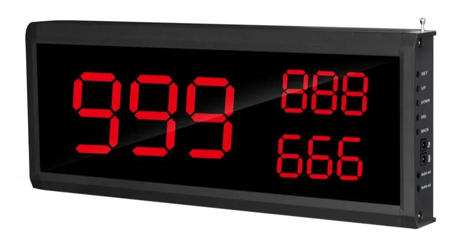 LED chaqiruv qabul qilgich (raqamli tablo) — 999 888 666