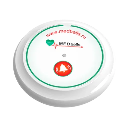 Simsiz dumaloq chaqiruv tugmasi (stol/devor, rang variantlari) — MEDbells