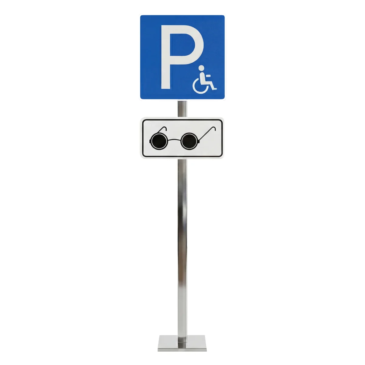 NMG avtoturargoh belgisi (ustunli, nogironlar uchun joy) — parking belgi variant