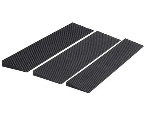 [SAHNA] Rezina mobile pandus rampa — kichik o'lchamli (4-6.5cm balandlik, 91cm uzunlik) — Master SKU 3 balandlik variant — Rezina pandus 3-size komplekt (4cm + 5cm + 6.5cm) — Bundle SKU rezerv